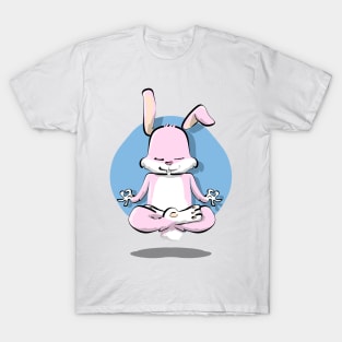 Yoga Spiritual Bunny Pet Owners T-Shirt